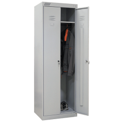 Шкаф для раздевалок двустворчатый металлический [13018]