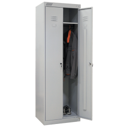 Шкаф для раздевалок двустворчатый металлический [13018]