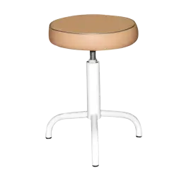 Табурет бежевый Т04-1 белый каркас [11019]