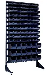 Стеллаж с пластиковыми ящиками 1801-2/8/3 СH