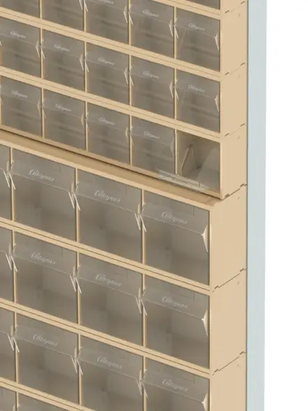 Стойка бежевая напольная Стелла-техник 404-09-08-00-B