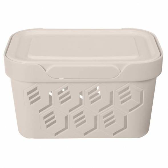 Ящик с крышкой универсальный Deluxe, 1,9л, светло-бежевый