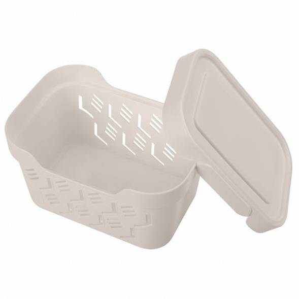 Ящик с крышкой универсальный Deluxe, 1,9л, светло-бежевый