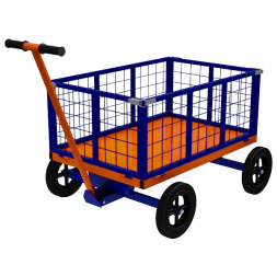 Тележка с поворотной осью с сетчатыми бортами ТПОБ 2 С [16420]
