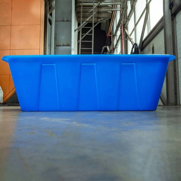 Ванна пластиковая пищевая KN, 600 л, 1.0 г/см³, HDPE, синий [1182.0600.601.000]