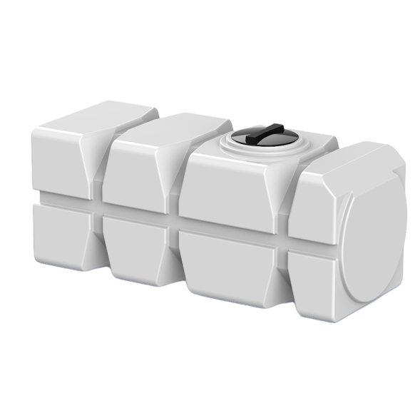 Емкость пластиковая горизонтальная для хранения воды и дизельного топлива с крышкой, 1000 л, белый [TFG21000S4]