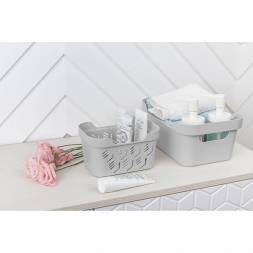 Ящик с крышкой универсальный Deluxe, 1,9л, светло-серый