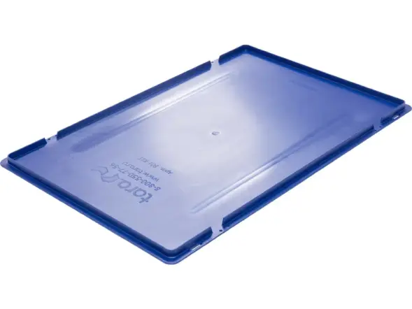 Крышка для пластикового евроконтейнера KLT, 600х400 мм, синий [501 KLT]