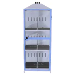 Шкаф для аккумуляторов ШМА-06-02 690x780x1850 мм Синий