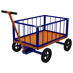 Поворотная тележка с трубчатыми бортами ТПОБ 2 Т [16422]