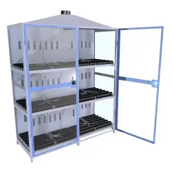 Шкаф для аккумуляторов ШМА-06-03 1340x810x1850 мм Синий