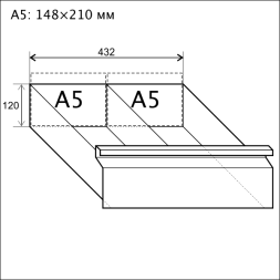 Картотечный шкаф ШК-6 формат А5 (148х210 мм) с мастер-системой [9922]