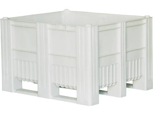 Крупногабаритный сплошной пластиковый контейнер на полозьях Big Box, 1200х1000х740 мм, зеленый [12001000740-00]