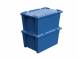 Ящик пластиковый поворотно-вкладываемый универсальный, 600х400х300 мм, синий [12.480.61 (KD6430.1)]
