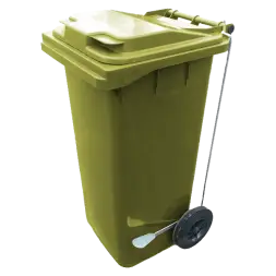 Мусорный контейнер 120л. на 2 колесах с педалью арт. 23.C21