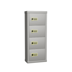 Шкаф для хранения мобильных телефонов на 4 ячейки с кодовым замком [9224]