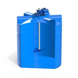 Емкость V 3000 литров с лопастной мешалкой