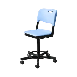 Лабораторный стул с пластиком КР19 синий [10725]