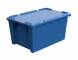 Ящик пластиковый поворотно-вкладываемый универсальный, 600х400х300 мм, синий [12.480.PE.61 (KD6430.1)]