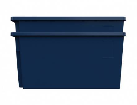 Ящик пластиковый поворотно-вкладываемый универсальный, 600х400х300 мм, синий [12.480.PE.61 (KD6430.1)]