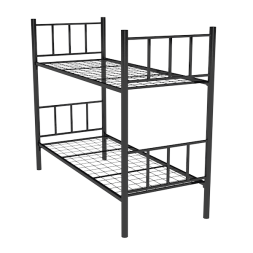 Двухъярусная усиленная металлическая кровать [11027]