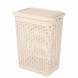 Корзина для белья 30л, бежевый