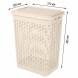 Корзина для белья 30л, бежевый