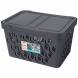 Ящик с крышкой универсальный Deluxe, 18л, серый
