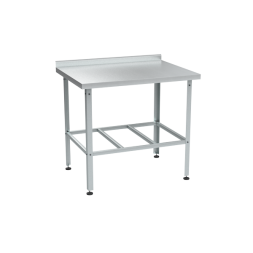 Пищевой разделочный стол из нержавейки с бортом [15327]