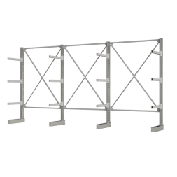 Консольный стеллаж КЛр односторонний тройной 755 [14028]