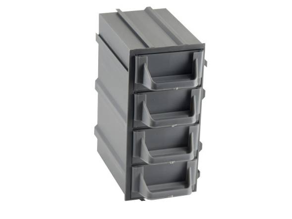 Контейнер (бокс) пластиковый для хранения мелочей К5-П1, серый