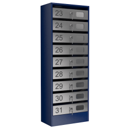 Почтовый ящик на 9 квартир серия Эталон с окошком [12129]