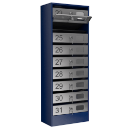 Почтовый ящик на 9 квартир серия Эталон с окошком [12129]