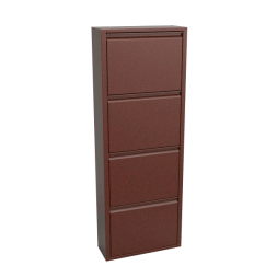 Шкаф металлический для обуви с 4 откидными полками [12729]