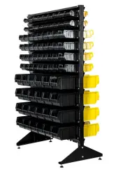 Стеллаж с пластиковыми ящиками 1502-2/4/4