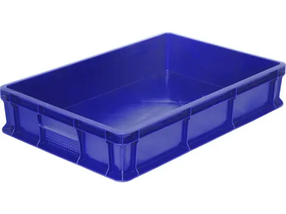 Ящик пластиковый сплошной, 600×400×120 мм, 22 л, серый [704.03.02 М]