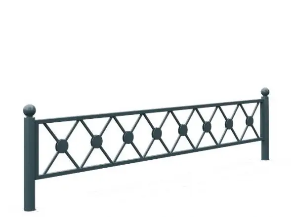 Ограждение стальное 0.7 Стойка - 1 шт