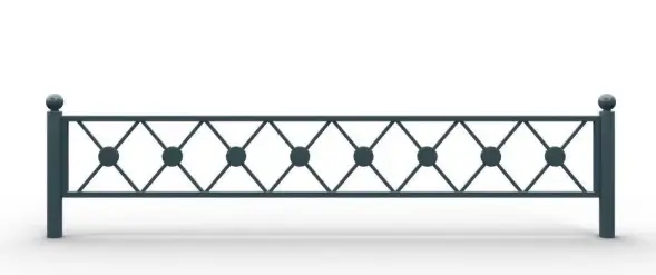 Ограждение стальное 0.7 Стойка - 1 шт