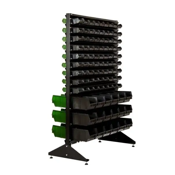 Стеллаж с пластиковыми ящиками 1502-9/0/3