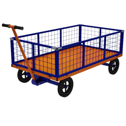 Тележка усиленная с поворотной осью и сетчатыми бортами ТПОБ 7 С [16431]