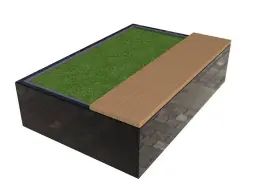 Цветочница с лавочкой «Испанский квартал»