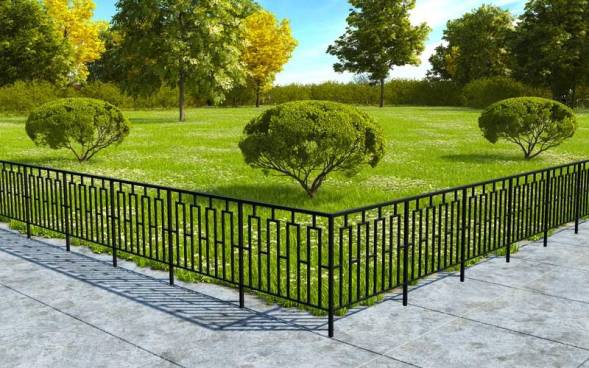 Пешеходное металлическое ограждение ПО-21, 1 пог. м.