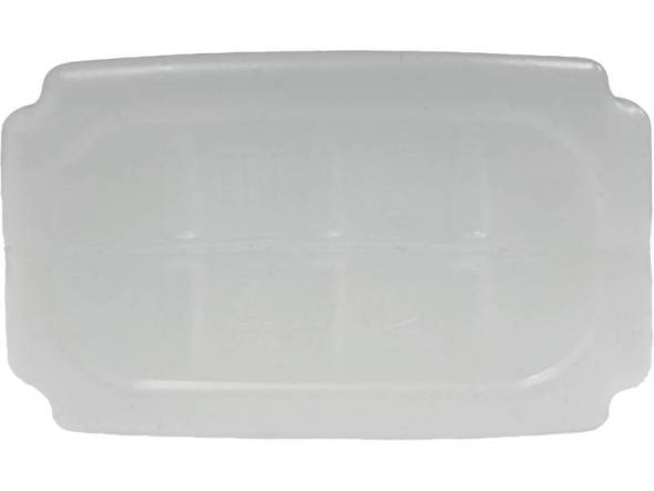 Канистра пластиковая прямоугольная со шкалой уровня, 1 л, 97х60х239 мм, белый [3836]