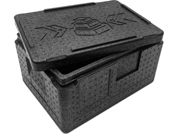 Термобокс пенополипропиленовый с крышкой STP Pro, 400х300х220 мм, 14 л, 55 кг/м3