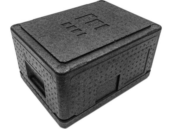 Термобокс пенополипропиленовый с крышкой STP Pro, 400х300х220 мм, 14 л, 55 кг/м3