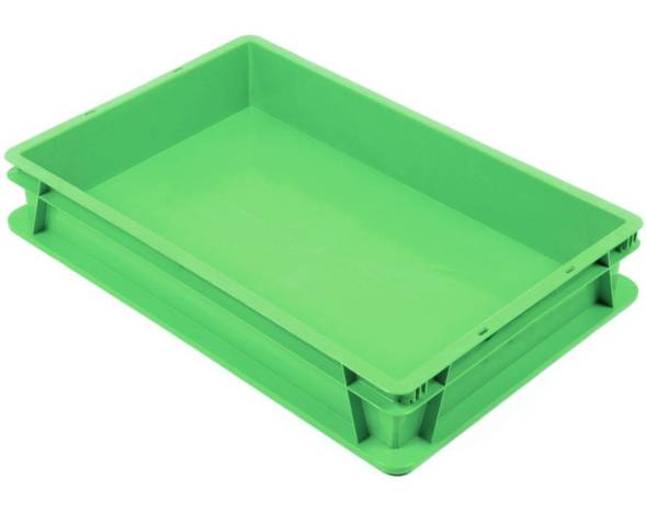 Пластиковый ящик 600х400х100 сплошной без ручек