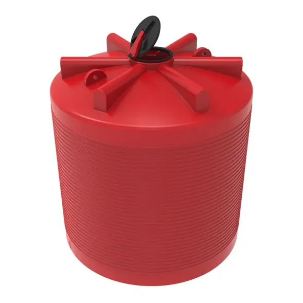 Емкость пластиковая для хранения удобрений (КАС/ЖКУ) ЭКОПРОМ ЭВЛ с откидной крышкой, 7500 л, красный [4017.7500.101.000]