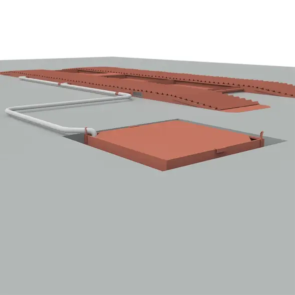 Эстакада металлическая Каскад Комфорт, разборная, 8м, усиленная, грузоподъемность 70т, красная