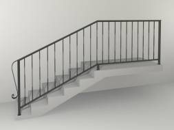 Кованые металлические перила МП1, 1 пог. м.