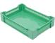 Ящик пластиковый с перфорированными стенками, 600х400х135 мм, зеленый [600400135-01]